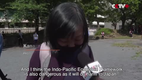 Protesters in Tokyo Rally Against Biden's Visit to Japan