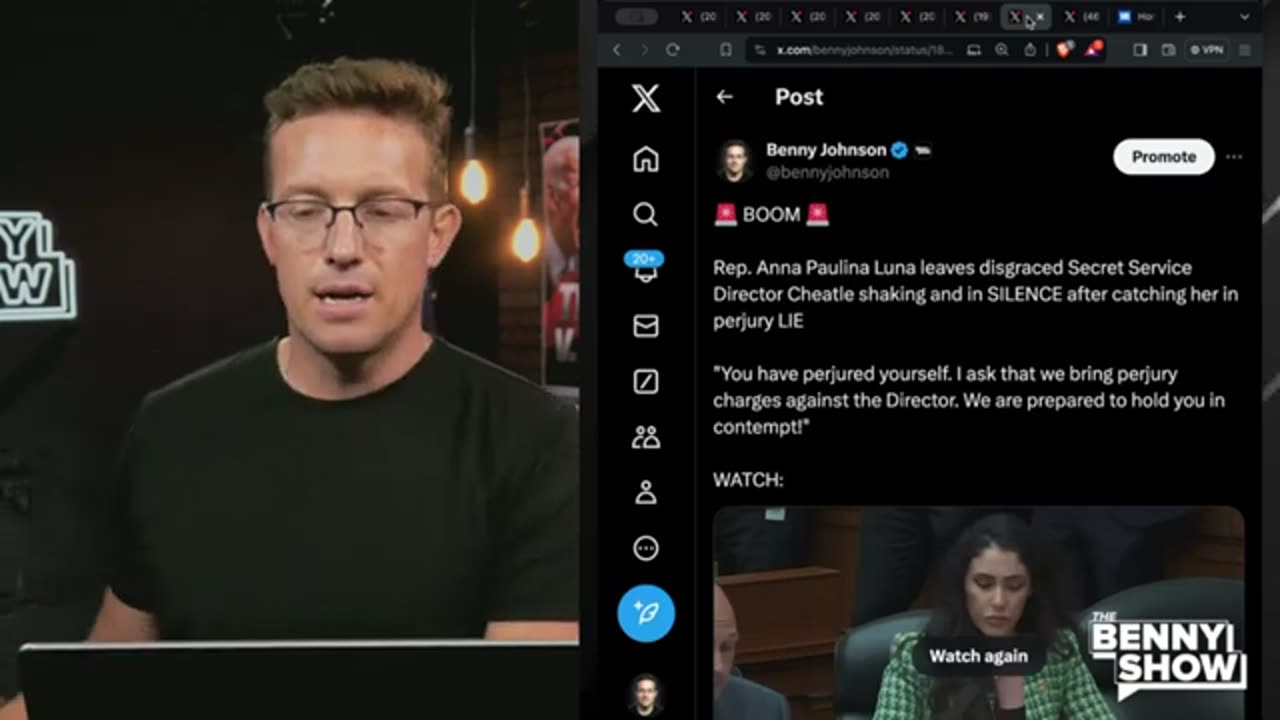 THE BENNY SHOW Anna Paulina Luna goes NUCLEAR On Secret Service Director