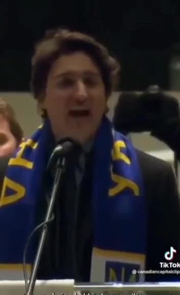 Trudeau acknowledges the local Ukrainian community. Many of whom originally were historically Nazis