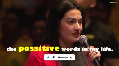 The words can Make you, Break you. They can Heal your SOUL _ Muniba Mazari Power of Words Motivation