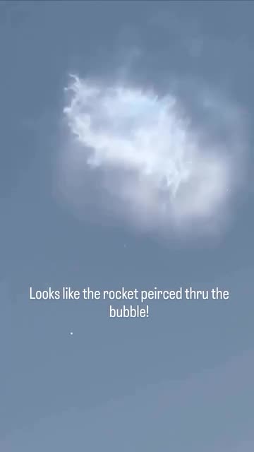 THE ROCKET LOOKS AS THOUGH IT HIT 💦 WATER 💦