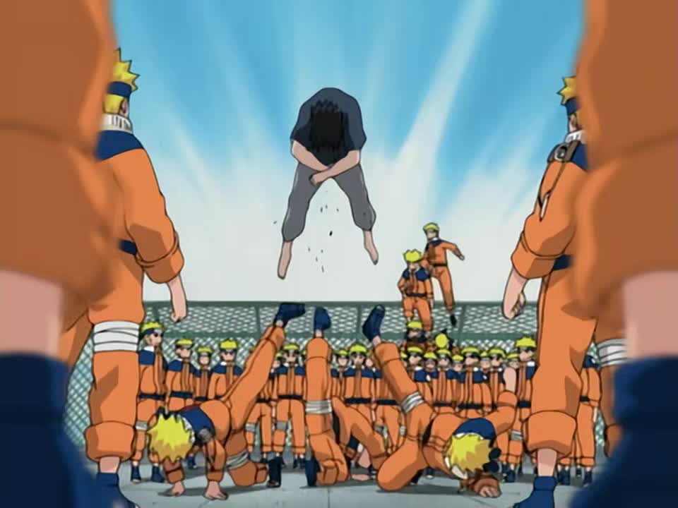 Naruto vs Sauske: the battle beginning