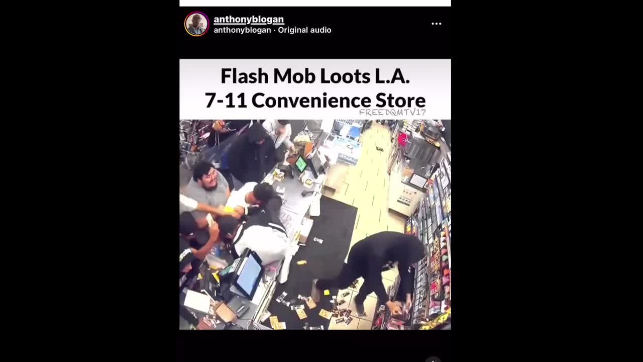 Flash mob loots L.A. Comiefornia