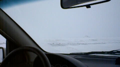 Driving in Iceland in winter