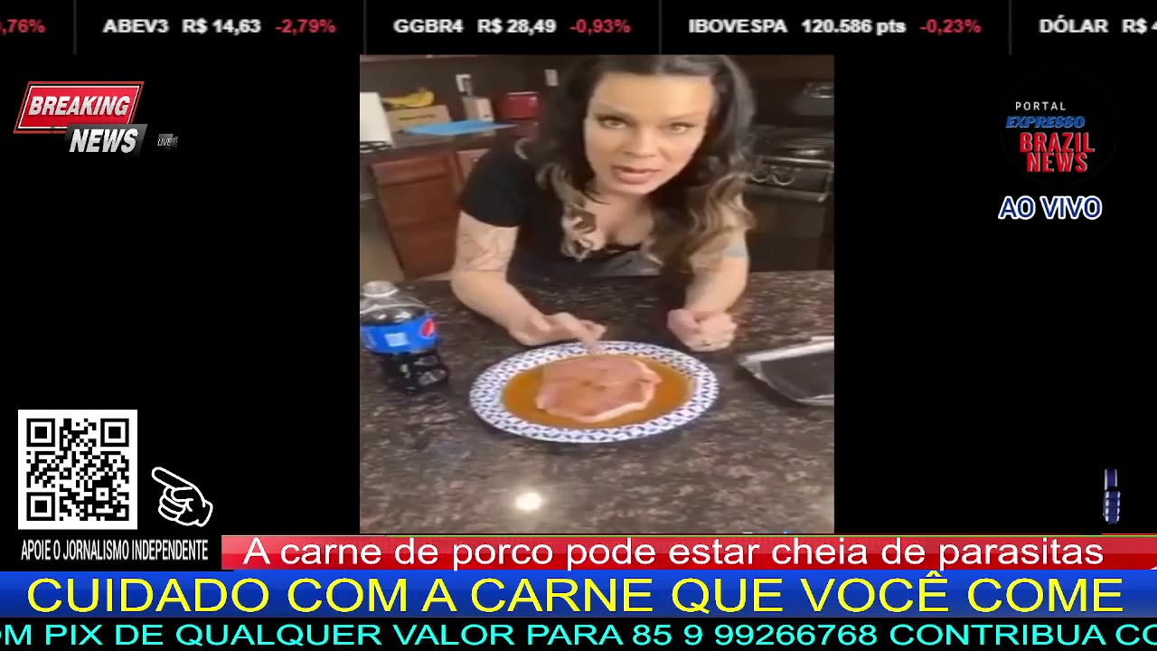 CUIDADO COM A CARNE QUE VOCÊ COME A carne de porco pode estar cheia de parasitas