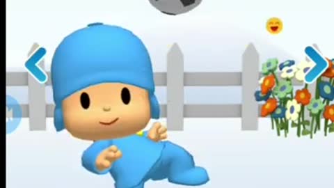 pocoyo playing football