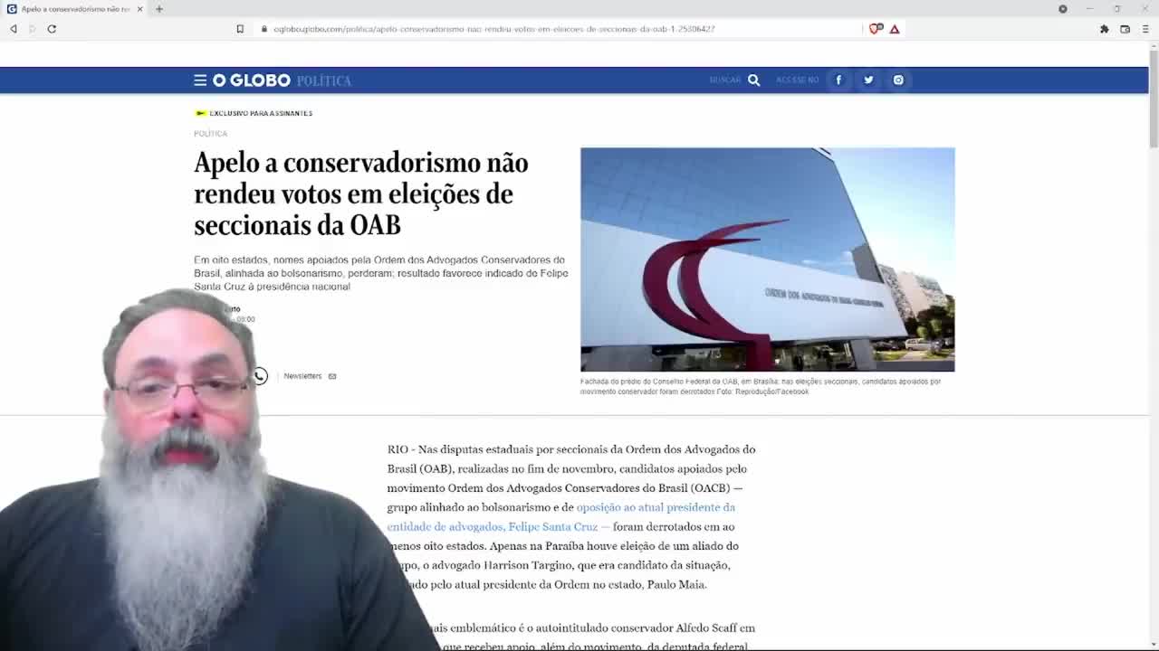 Esquerda cada vez mais pressionada dentro da OAB, agora fala de "despolitização" da entidade