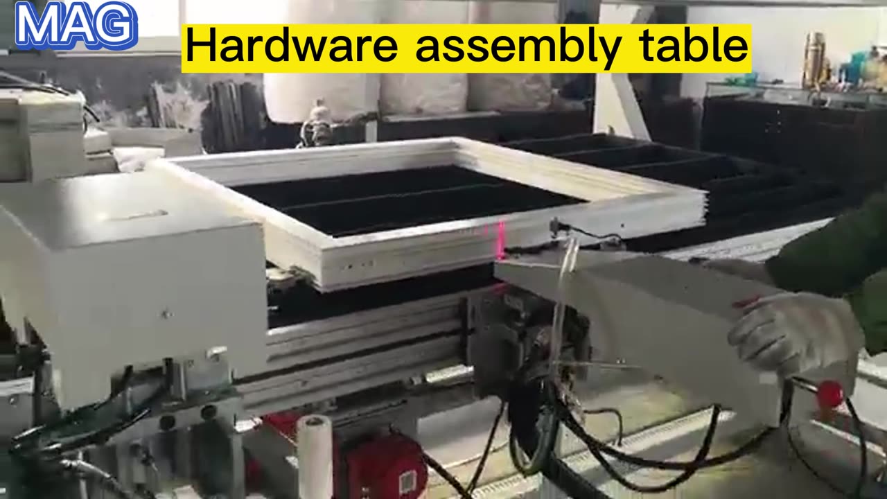 Hardware assembly table #windows #pvcwindows #hardware #hardwareassemblytable #pvc #windowmachine