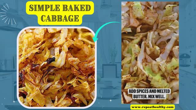 Simple Baked Cabbage