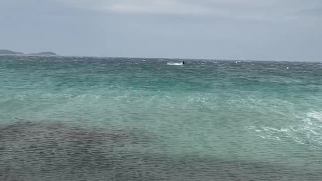 Kitesurfer Gets Some Serious Air During Storm