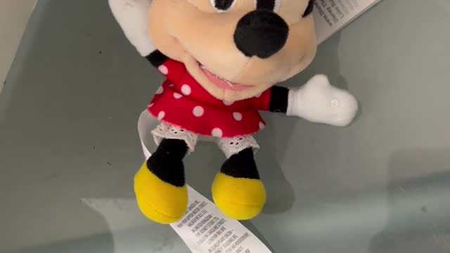 Disney Parks Minnie Mouse Plush Keychain