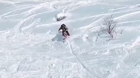 snow mountain skiing