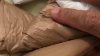 Folding grocery plastic bags for a limited space