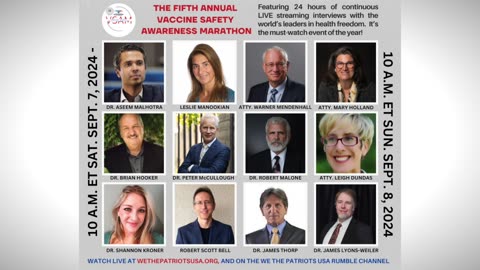 The Fifth Annual Vaccine Safety Awareness Marathon Trailer #2
