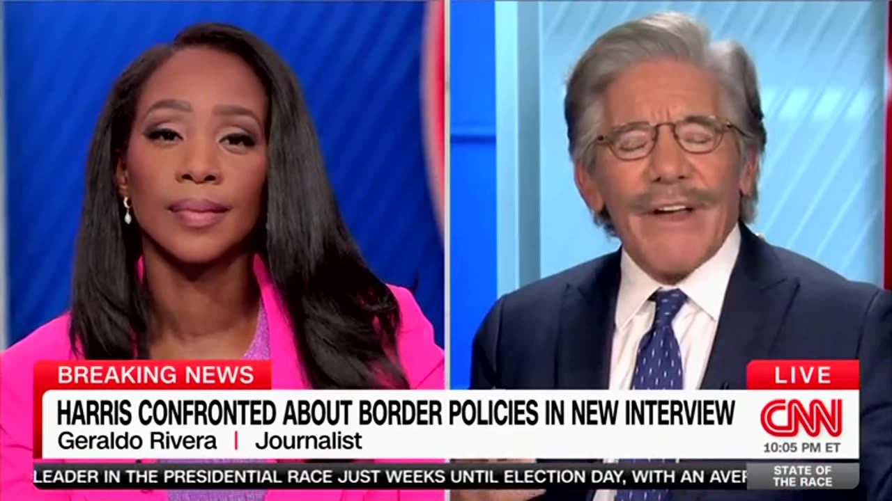 Geraldo Rivera Hammers Harris Over Response To Border Questions