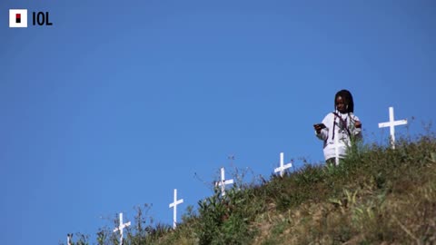 44 White crosses were pitched at Constitution Hill