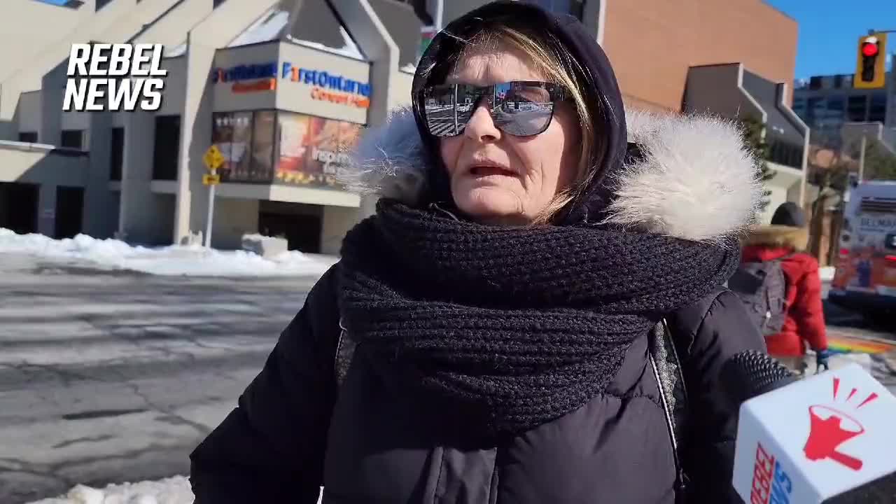 Emotional interview with convoy protester in Hamilton who was in Ottawa when riot police pushed in