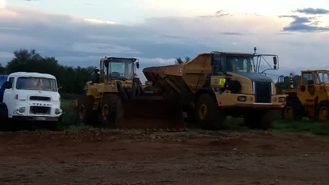 Maraweng brothers’ alluvial diamond mining plant.