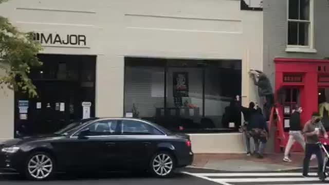 Washington DC. Shops board up for the coming election. Covid breaking them. Now unrest and antifa.