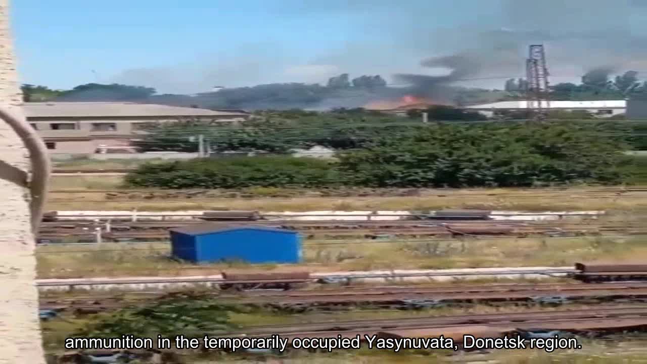 ️The Armed Forces of Ukraine struck railway tracks and warehouses with ammunition in the temporaril