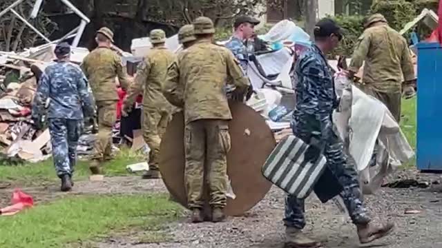 19 March 2022 Dave Oneegs Street Chat Australian Defence Force(ADF) at NSW floods