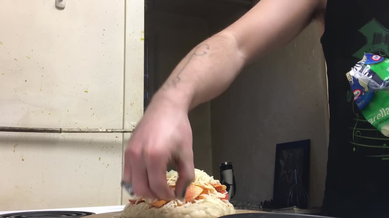 KingCobraJFS Feb 16, 2018 "Bacon cheese stuffed crust Pizza"