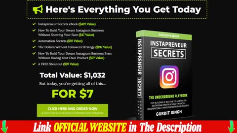 Instapreneur Secrets 2022 The Truth About Instapreneur Secrets! Instapreneur Secrets Review