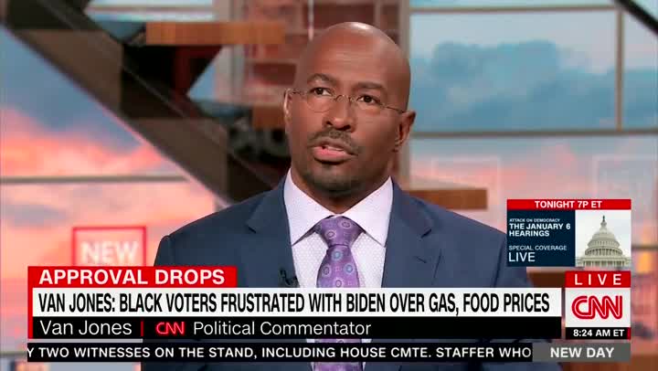 'The Pain Is More Intense': CNN's Van Jones Says Things Are 'Worse' For Black Voters Under Biden