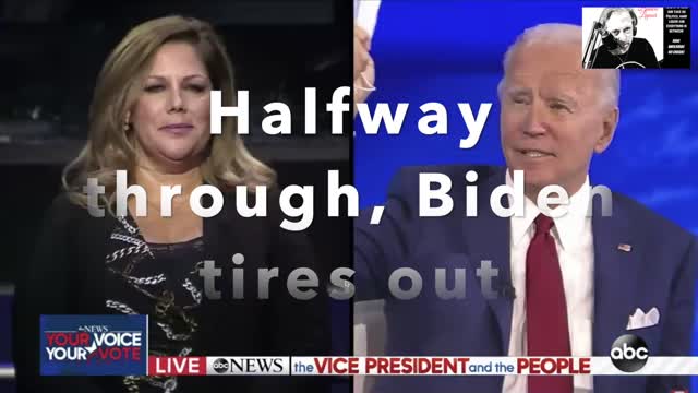 Watch Biden Tire out during Town Hall in 60 seconds