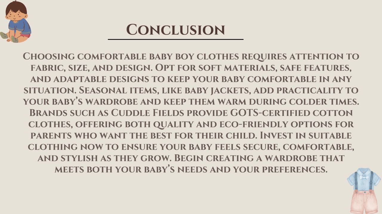 7 Essential Tips for Buying Comfortable Baby Boy Clothes