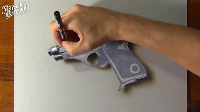 Draw The Muzzle Of A Pistol