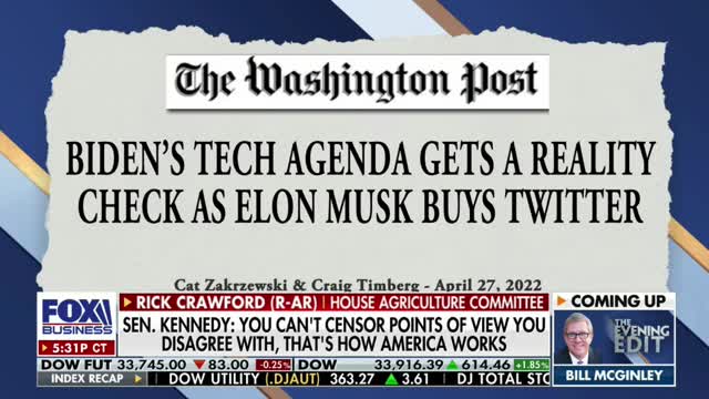 Rep. Crawford Chats about Twitter and Elon Musk with Evening Edit