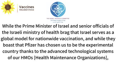 the israeli people's committee - report of adverse effects related to corona vaccine - may 2021