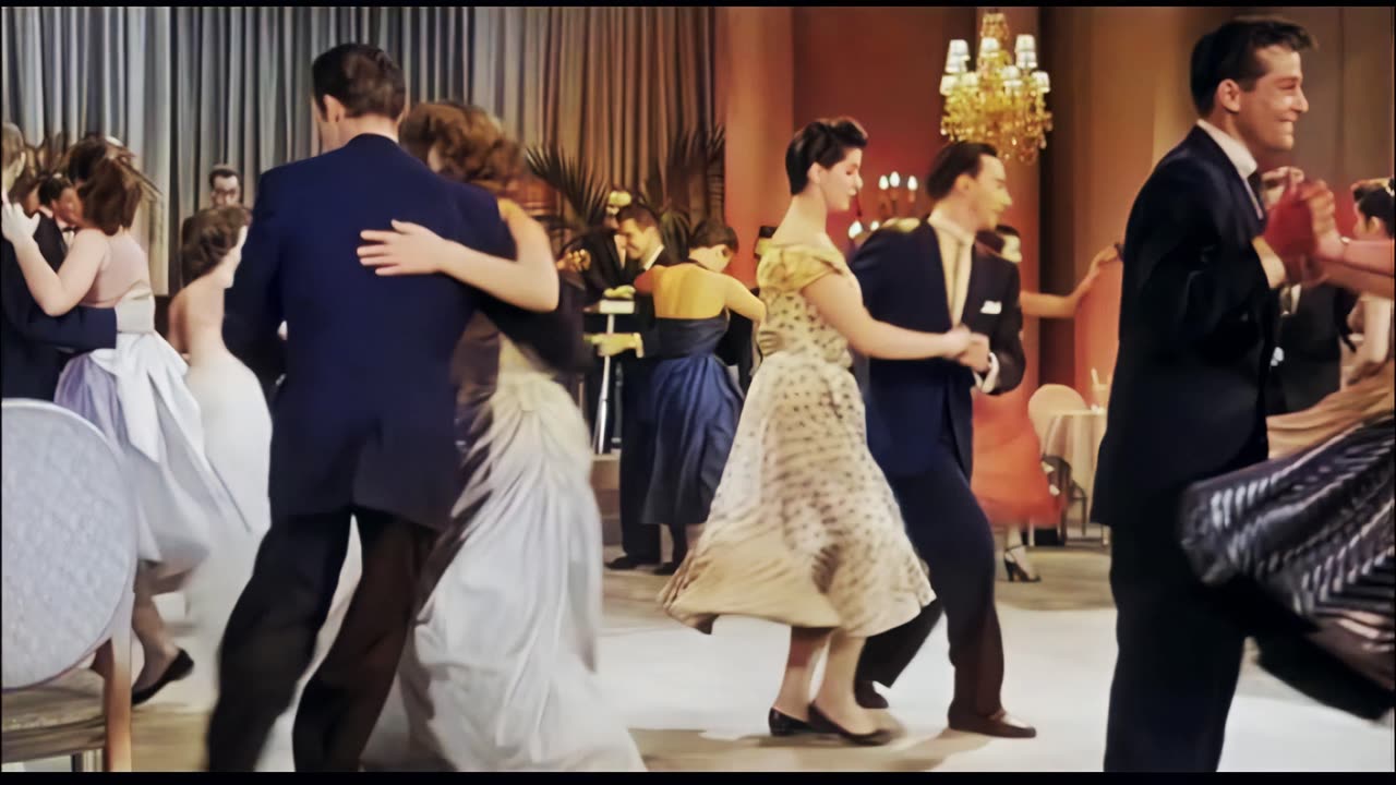 Rock Around the Clock 1965 Lisa Gaye Johnnie Johnston dance scene colorized 4k