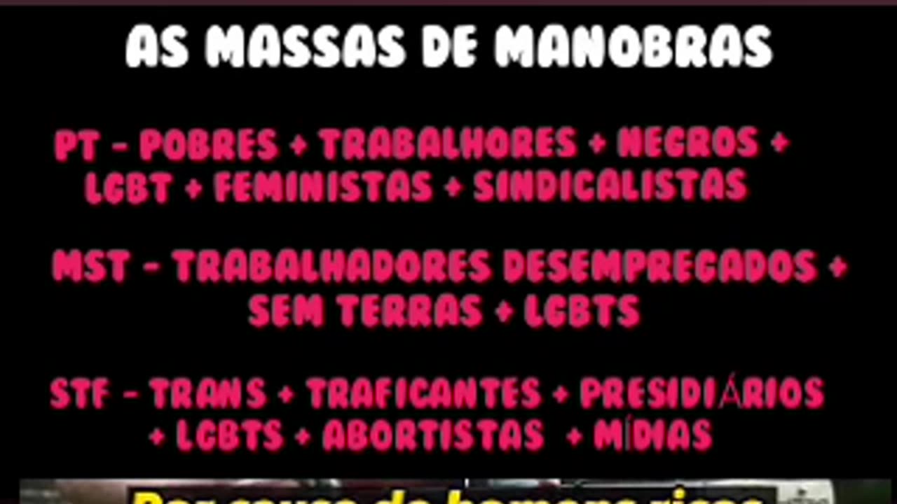 AS MASSAS DE MANOBRAS DO PT + MST + STF