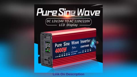 Discount Pure Sine Wave Inverter 12V 220V 2000W 3000W 4000W