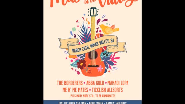 BORDERERS - MUSIC IN THE VALLEY - INMAN VALLEY - March 26th 2022