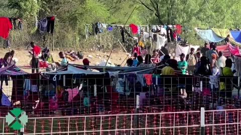 Illegal Immigrant Beachhead in the Del Rio Sector of Texas