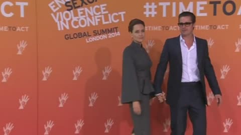 Brad and Angelina at work