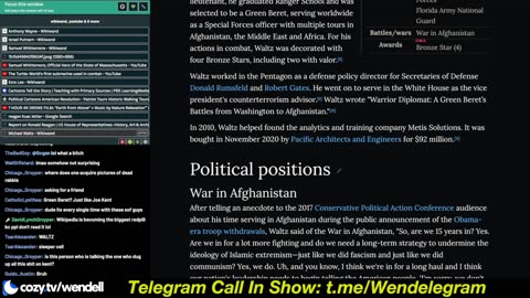 Telegram Call-In Show: t.me/Wendelegram Part 2 of 2