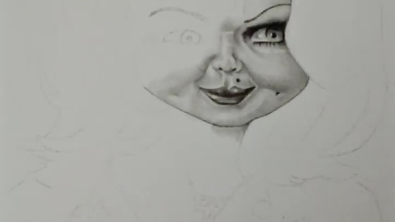 Drawing Horror - Tiffany Valentine - Bride Of Chucky