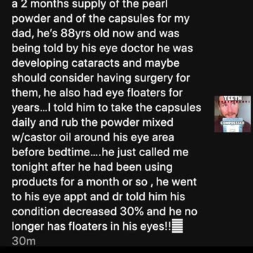 Pearl powder vs Lab grown eyeballs