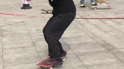 Have fun playing skateboard