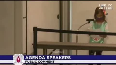 2nd Grader Suspended 38 Times for Not Wearing Masks Tells School Board She "Hopes They Go to Jail"