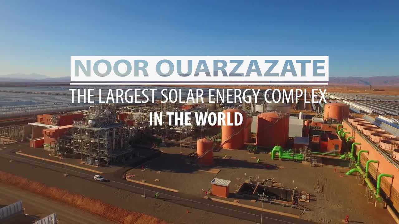 Aerial trip to the largest solar energy complex