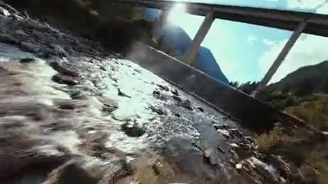 The most beautiful thing is water.
