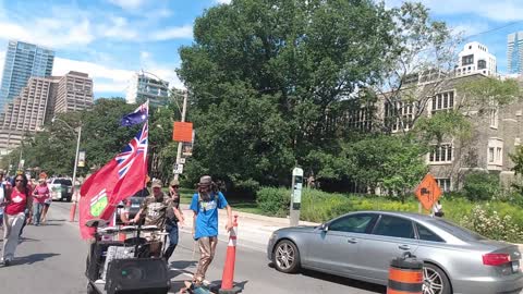 Toronto freedom march footage, August 20, 2022.