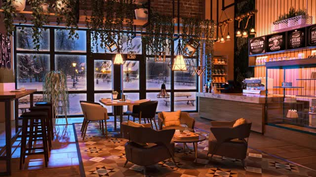 Musica jazz rilassante e atmosfera musicale da caffetteria