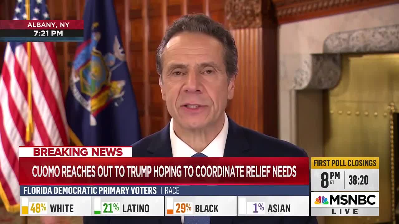 NY Gov. Cuomo praises Trump