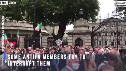 Rally against pedophile disrupted by pedophiles